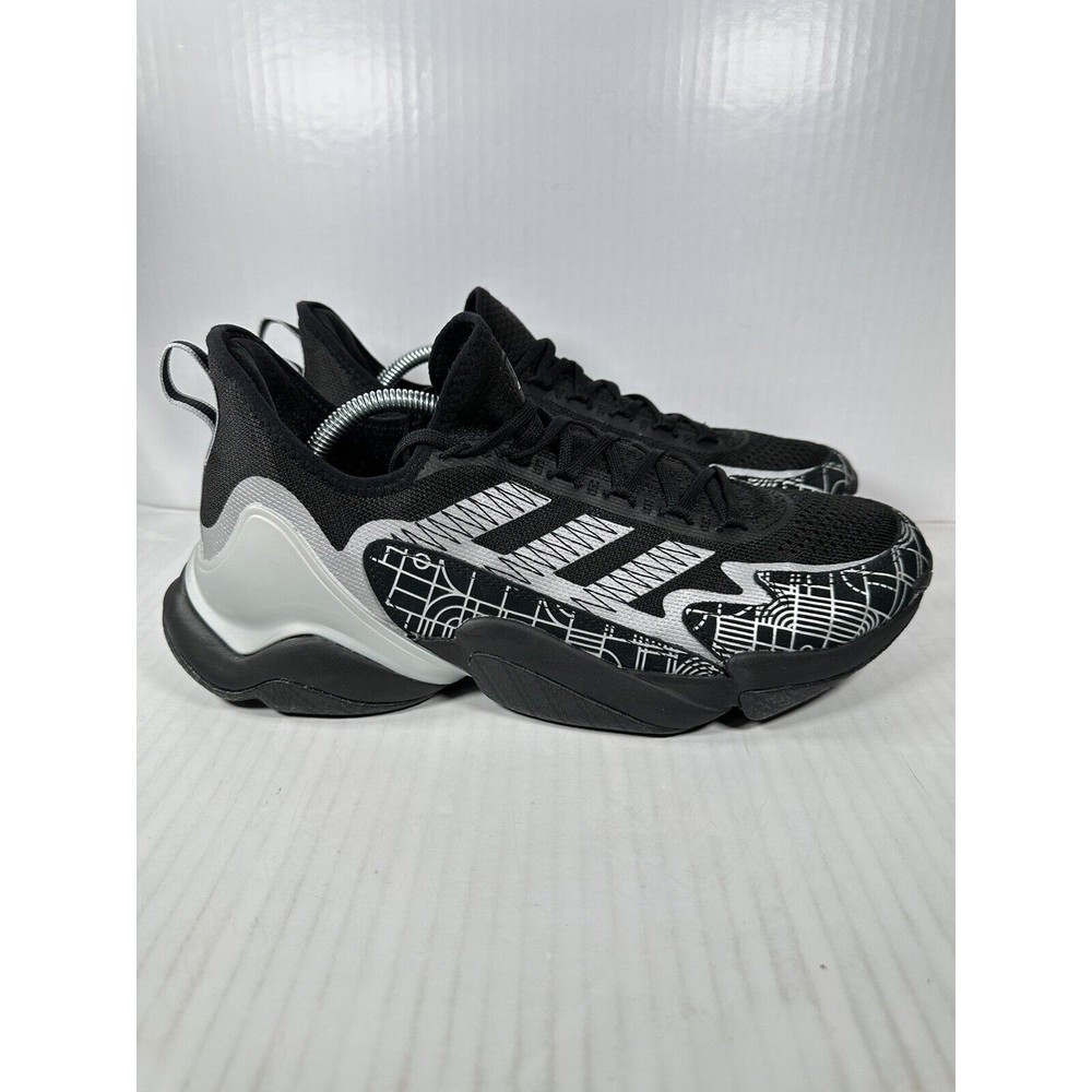 Adidas Mens Impact FLX Football Training Shoes Black Gray Size 12 GX8116 NEW
